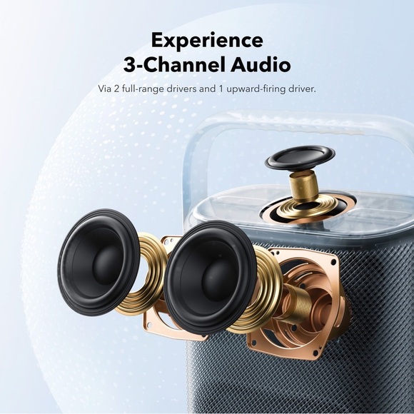 FINAL PRICE NEW Soundcore Motion X500 Bluetooth Speaker - Gray - Picture 8 of 10